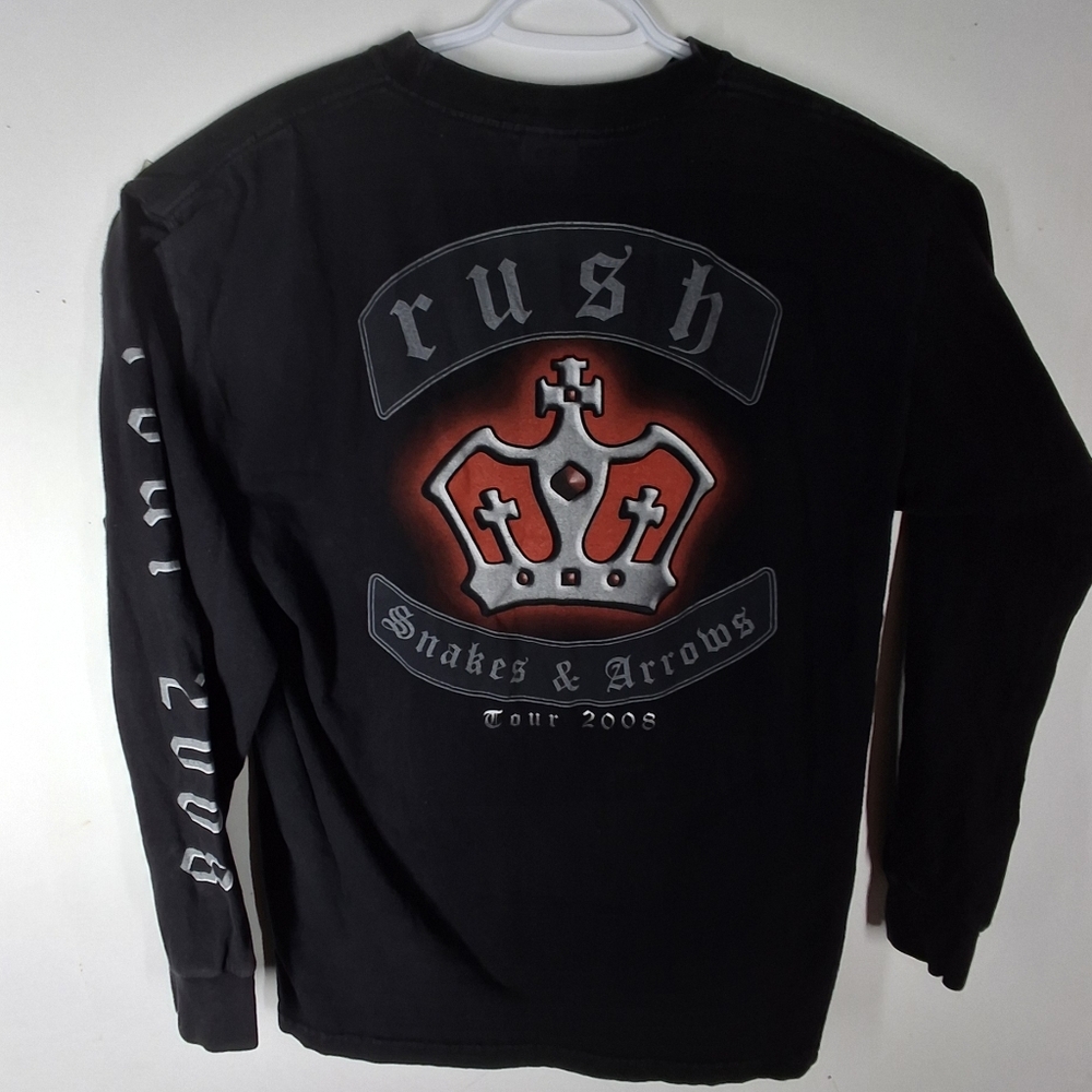 Rush Snakes & Arrows Tour 2008 Long Sleeve Concert Shirt Vintage Band Merch NICE
